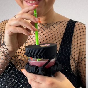 Chouchou protège-verre anti-drogue | Accessoire 2-en-1 made in France