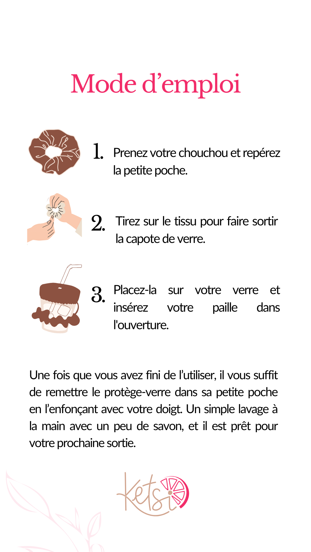 Chouchou protège-verre anti-drogue | Accessoire 2-en-1 made in France – Image 6