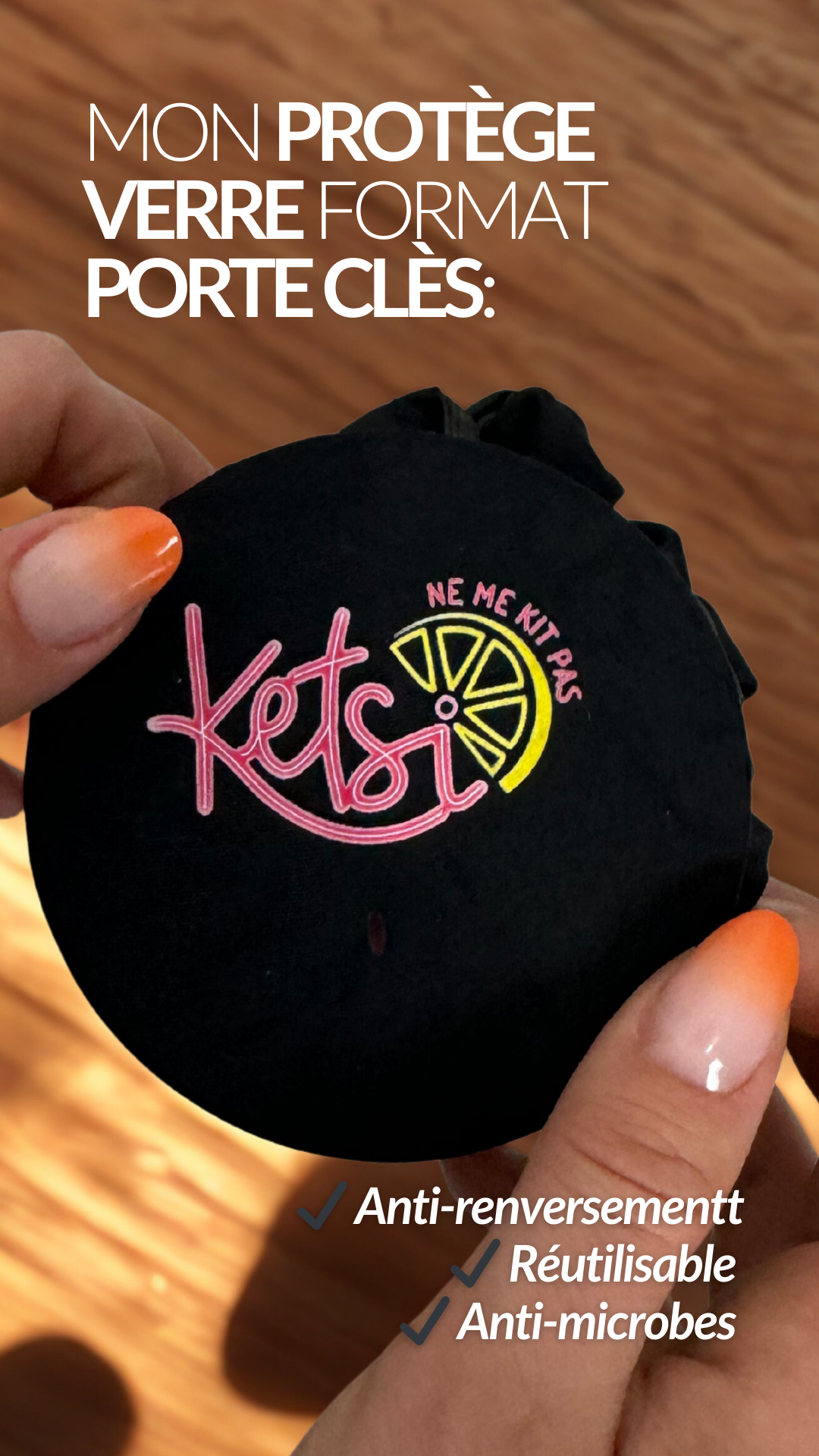 Protection de verre anti-drogue | Porte-clés fabriqué en France – Image 2