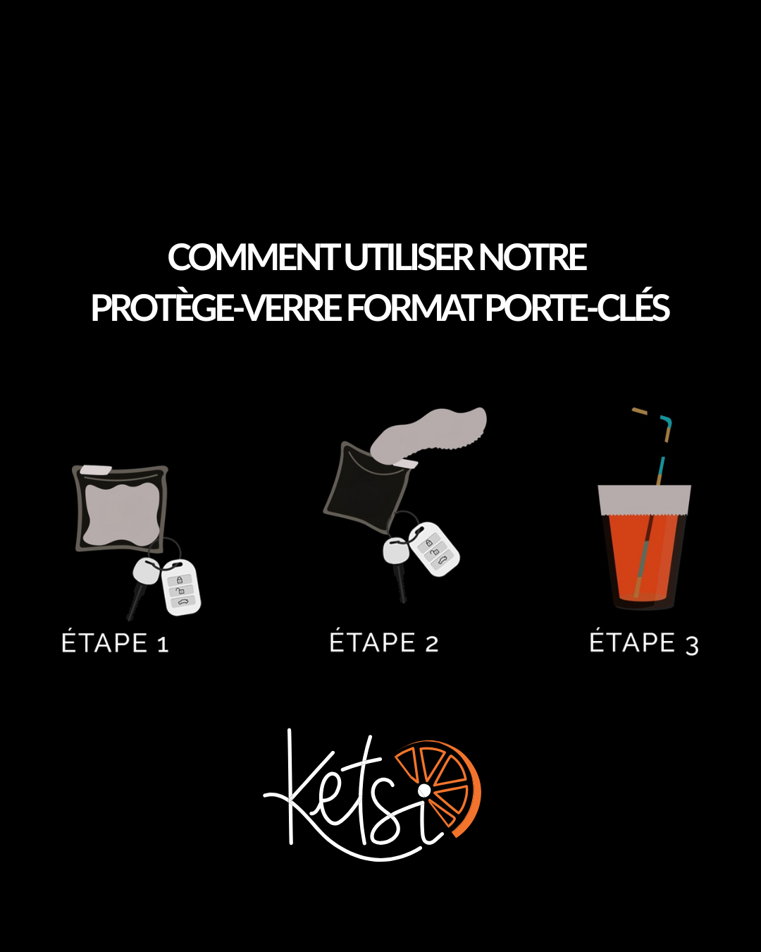 Protection de verre anti-drogue | Porte-clés fabriqué en France – Image 7