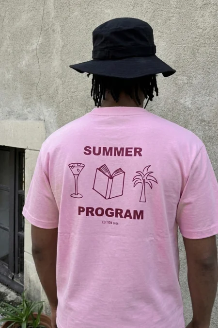 T-shirt Summer Program — L'oversize rose 240g