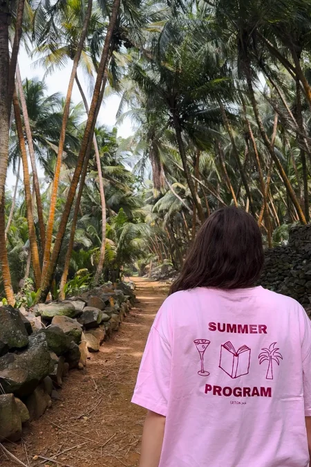 T-shirt Summer Program — L'oversize rose 240g